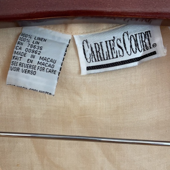 100% Linen Button Down Shirt - Picture 2 of 6